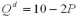 Suppose the market demand function for ice cream is   and the market supply function for ice cream is   ,both measured in millions of gallons of ice cream per year.Suppose the government imposes a $0.50 tax on each gallon of ice cream.The producer surplus after the tax is A)  $4.40 B)  $5.40 C)  $1.80 D)  $4.92