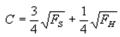 Suppose Brandon's indifference curves are defined as   ,where C is a constant,F<sub>S</sub> is consumption during sunny weather and F<sub>H</sub> is consumption during a hurricane.Further suppose Brandon receives 64 units of food when it is sunny and 16 units when there is a hurricane.If the probability of sunshine is P = 0.75,expected food consumption is A)  28 B)  40 C)  52 D)  80