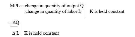 The expression given below explains:   A)  Product hill B)  Marginal product of labor C)  Non-marginal product D)  Total product 