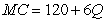 A monopolist faces inverse demand   and has total cost TC = 120Q + 6Q<sup>2</sup> and marginal cost   What is the maximum profit the monopolist can earn in this market? A)  60 B)  240 C)  600 D)  1200 