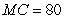 A monopolist faces inverse demand   and has constant marginal cost   .If this monopolist engages in first-degree price discrimination,total output will equal A)  20 units B)  40 units C)  60 units D)  80 units 