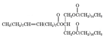 Consider the following structure.   Which of the following is a correct classification for this substance? A)  fatty acid B)  glycerol C)  triglyceride D)  diester