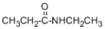 What is the IUPAC name for the following compound?   A)  ethylpropanamide B)  N-ethylpropanamide C)  N-ethylethanamide D)  pentanamide