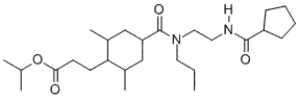 How many moles of neutral organic compounds will be formed when one mole of the following compound is hydrolyzed in an aqueous solution containing an excess of sodium hydroxide?   A)  1 B)  2 C)  3 D)  4