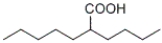 What is the IUPAC name for the following compound?   A)  5-carboxydecane B)  5-pentylhexanoic acid C)  2-pentylhexanoic acid D)  2-butylheptanoic acid