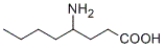 What is the correct IUPAC name of the following compound?   A)  3-aminoheptanoic acid B)  4-aminooctanoic acid C)  4-amino-4-butylbutanoic acid D)  γ-aminobutyric acid