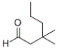 What is the IUPAC name of the following compound?   A)  3-methyl-3-propylbutanal B)  3-methyl-3-propyl-1-butanal C)  3,3-dimethylhexanal D)  3,3-dimethyl-1-hexanal