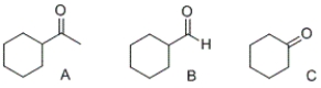Which of the following compounds will undergo oxidation using potassium dichromate to form a carboxylic acid?   A)  A and B only B)  A and C only C)  B only D)  C only