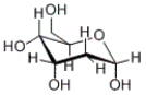 Of the various OH groups in the following carbohydrate, how many are part of hemiacetal functional groups?   A)  0 B)  1 C)  2 D)  3