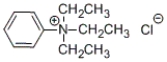 What is the name of the following compound?   A)  N,N,N-trimethylanilinium chloride B)  N,N,N-diethylanilinium chloride C)  N,N,N-triethylanilinium chloride D)  N,N,N-triethylaniline chlorine