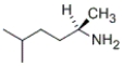What is the IUPAC name of the following compound?   A)  (R) -2,5-dimethylpentanamine B)  (S) -5-methyl-2-hexanamine C)  (R) -5-methyl-2-hexanamine D)  (S) -2,5-dimethylpentanamine