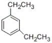 What is an acceptable name of the following compound?   A)  o-dimethylbenzene B)  m-dimethyllbenzene C)  p-diethylbenzene D)  m-diethylbenzene