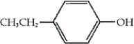 Which of the following is the correct IUPAC name of the following compound?   A)  1-ethyl-4-hydroxybenzene B)  4-ethylphenol C)  1-hydroxy-4-methylbenzene D)  phenolstyrene
