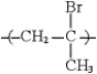 Which of the following is the monomer used to prepare the polymer given below?   A)  trans-1-bromopropene B)  2-bromopropene C)  3-bromopropene D)  none of these