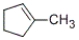 Which of the following alkenes undergoes acid-catalyzed hydration to give 1-methylcyclopentanol? A)    B)    C)    D)  None of these alkenes.