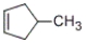 Which of the following alkenes undergoes acid-catalyzed hydration to give 1-methylcyclopentanol? A)    B)    C)    D)  None of these alkenes.