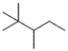 What is the molecular formula for the following compound?   A)  C<sub>7</sub>H<sub>16</sub> B)  C<sub>8</sub>H<sub>16</sub> C)  C<sub>8</sub>H<sub>17</sub> D)  C<sub>8</sub>H<sub>18</sub>