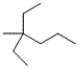 Which is the correct IUPAC name for the following compound?   A)  2,2-diethylpentane B)  4-ethyl-4-methylhexane C)  4-methyl-4-ethylhexane D)  3-ethyl-3-methylhexane