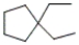What is the IUPAC name of the following compound?   A)  diethylcyclopentane B)  butylcyclopentane C)  1,1-diethylcyclopentane D)  none of these