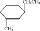 What is the name of the following compound?   A)  cis-1-ethyl-3-methylcyclohexane B)  cis-1-methyl-3-ethylcyclohexane C)  trans-1-ethyl-3-methylcyclohexane D)  trans-1-methyl-3-ethylcyclohexane