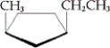 What is the name of the following compound?   A)  cis-1-methyl-3-ethylcyclopentane B)  cis-1-ethyl-3-methylcyclopentane C)  trans-1-methyl-3-ethylcyclopentane D)  trans-1-ethyl-3-methylcyclopentane