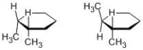 How are the following two compounds related to each other?   A)  stereoisomers B)  constitutional isomers C)  different conformations of the same compound D)  none of the above