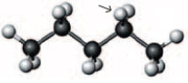 Consider the following ball and stick model.   If the hydrogen atom indicated by the arrow was removed and a -CH<sub>2</sub>CH<sub>2</sub>CH<sub>3</sub> group was attached, what would the name of the resulting compound? A)  propylpentane B)  4-methylheptane C)  octane D)  None of these are a correct name for the resulting compound.