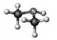 Examine the following models. Atoms other than carbon and hydrogen are labeled with the symbol of the element.         A B C D -Which model represents a secondary amine? A)  A B)  B C)  C D)  D E)  None of these is a secondary amine.