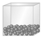 Consider a substance as represented by the following models. The temperature of the substance is decreased to a very low value. ​       A B C ​ Which of the following models would best represent this substance at the lowered temperature? A)  A B)  B C)  C