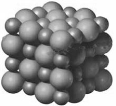 Examine the following image representing the structure of a compound.   -If the larger sphere represented S<sup>2-</sup>, the smaller sphere might represent which of the following? A)  K<sup>+</sup> B)  O<sup>2-</sup> C)  Mg<sup>2+</sup> D)  Al<sup>3+</sup>