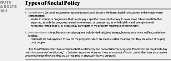   Which one of the following statements is accurate? A)  Social Security is a noncontributory program. B)  Medicare is a contributory program. C)  The Affordable Care Act is a noncontributory program. D)  Disability insurance is a noncontributory program.