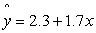 The least squares regression equation for the distance X (in km) between an employee's place of residence and the time Y (in minutes) it takes to get to work is    . If an employee lives 5km from work and takes 8 minutes to get there, what is the value of the residual?