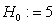 Is the statement   a valid null hypothesis? A)  Yes, this is a statement that compares a parameter to a value. B)  Yes, this is a statement that compares two parameters. C)  No, equalities are not permitted in a null hypothesis. D)  No, there is no parameter contained in this statement.