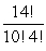 The probability that a Poisson random variable X is equal to 4, where   = 10, is A)    B)    C)    D)   