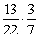 In a second grade class containing 13 girls and 9 boys, 2 students are selected at random to give out the math papers. What is the probability that the second student chosen is a boy, given that the first one was a girl? A)    B)    C)    D)   