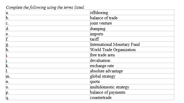 MATCHING _____ describes the fall of currency's value relative to other currencies.