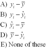 In multiple regression analysis,which one of the following is the appropriate notation for error (residual) ?   A) Option A B) Option B C) Option C D) Option D E) Option E