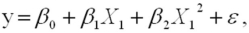 In the quadratic regression model   the β<sub>1</sub> term represents the: A) Rate of curvature of the parabola. B) Value of Y when X is zero. C) Shift parameter of the parabola. D) Y-intercept of the parabola.