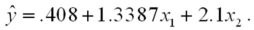 A multiple linear regression analysis involving 45 observations resulted in the following least squares prediction equation:   The SSE for this model is 49.Adding two other independent variables to the model resulted in the following multiple linear regression equation:   The SSE for the newer model is 40.At α = .05,test to determine if at least one of the two new independent variables make a significant contribution to the multiple regression model. 