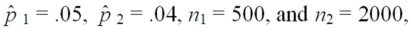 Using a 90 percent confidence interval of [-.0076,.0276] for the difference between the proportions of failures in factory 1 and factory 2,where   can we reject the null hypothesis at α = .10? 