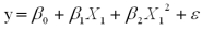 The graph of the prediction equation obtained from the model   is a(n)  A) Line B) Plane C) Parabola D) Exponential curve