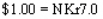 Suppose a U.S.citizen purchases a one-year Norwegian bond that yields 10 percent interest.Between the purchase date and the maturity date,the exchange rate changes from   to   How much was initially invested in the bond if the dollar value of the proceeds at maturity is $3,500? (roundoff up to the nearest whole number)  A) $2,916 B) $3,150 C) $3,500 D) $3,850 E) $4,200