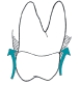 <strong>Which illustration in depicts an overcontoured restoration?</strong> A) B) C)