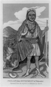   -The figure depicted in the image became well known after he __________. A)  married a former indentured servant B)  signed the first treaty with the colonists C)  converted to Christianity D)  started a war with the colonists