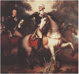   -This painting of George Washington highlights his role as the leader of the __________. A)  Virginia militia B)  Constitutional Convention C)  Continental Army D)  Continental Congress