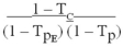 <strong>What is the relative tax advantage of debt? (T<sub>C</sub> = corporate tax rate; Tp<sub>E</sub> = personal tax rate on equity income; and Tp = personal tax rate on interest income.)</strong> A)   B)   C)   D)C:\ <div style=padding-top: 35px> 