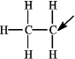 The following species forms during an organic reaction.   The formal charge on the carbon atom indicated by the arrow is +1.