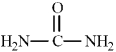 Consider the structure of urea given below.   To complete the Lewis structure, six nonbonding electrons should be added, two to each of the nitrogen atoms and two to the oxygen atom.
