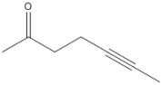Circle all of the sp hybridized atoms in the following molecular structure.  