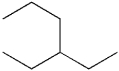 What is the IUPAC name of the following compound?   A) 3-propylpentane B) 1,1-diethylpropane C) 3-ethylhexane D) isooctane